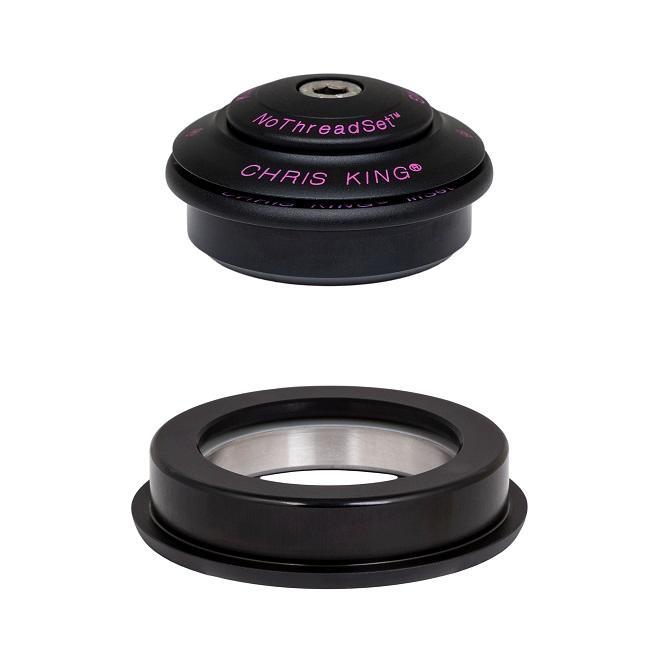 Chris King InSet 2 Tapered Headset, Two Tone Black Punch