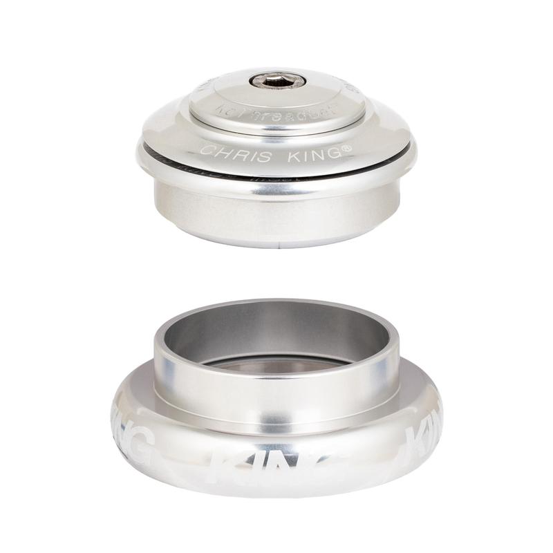 Chris King InSet 7 Headset Silver (44mm Straight Headtube, w/Tapered steerer)