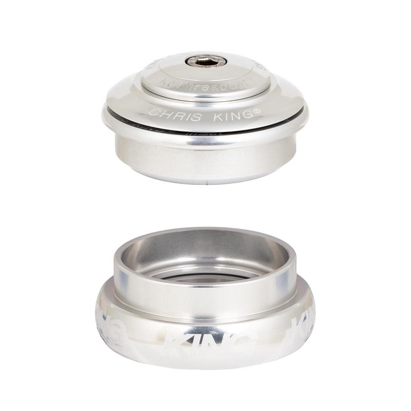 Chris King InSet 8 Headset Silver (44mm headtube, w/Tapered 1-1/4" steerer)