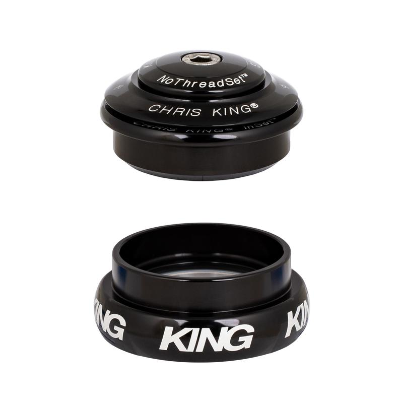Chris King InSet 8 Headset Black (44mm headtube, w/Tapered 1-1/4" steerer)