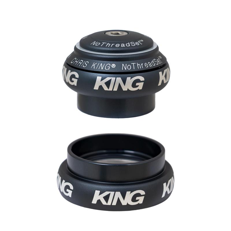 Chris King NoThreadSet Headset Tapered 34/44mm, for Tapered 1-1/4" steerer, Midnight