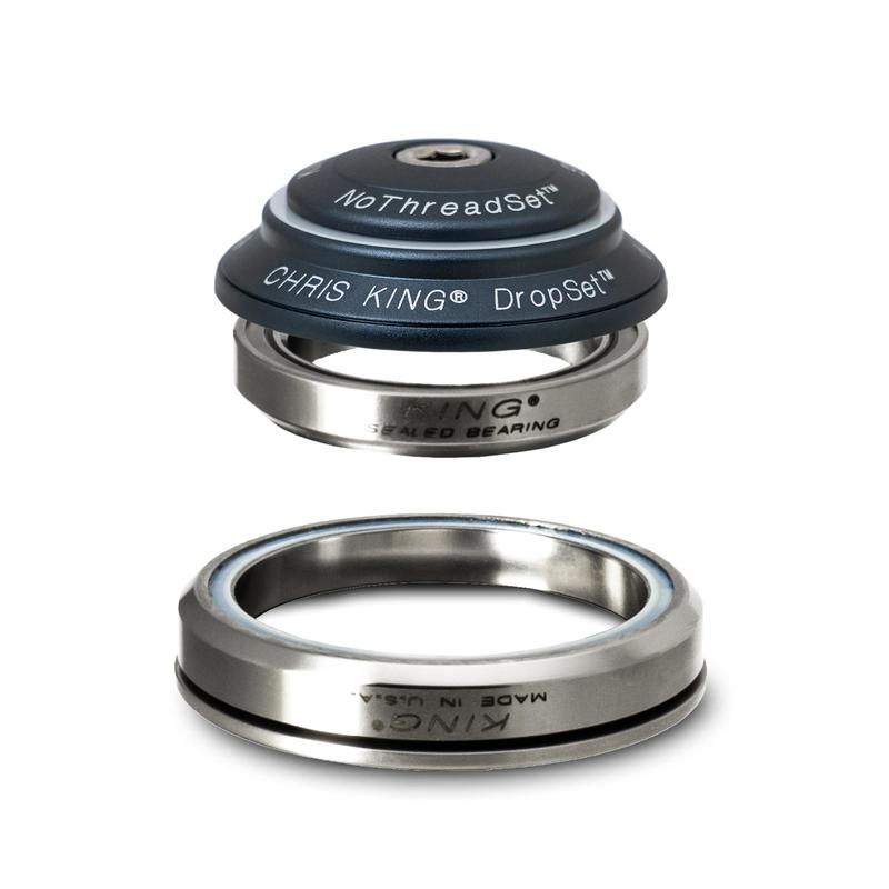 Chris King Dropset 2 Tapered Headset 42/52mm, for Tapered 1-1/8" steerer, Midnight