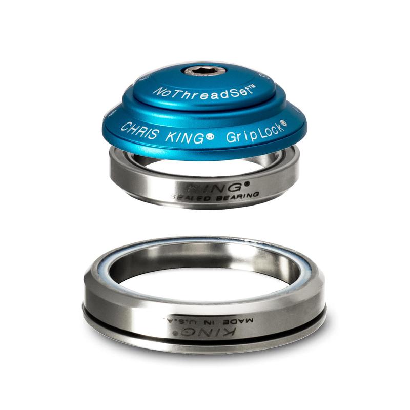 Chris King Dropset 3 Tapered Headset 41/52mm, for Tapered 1-1/8" steerer, Matte Turquoise