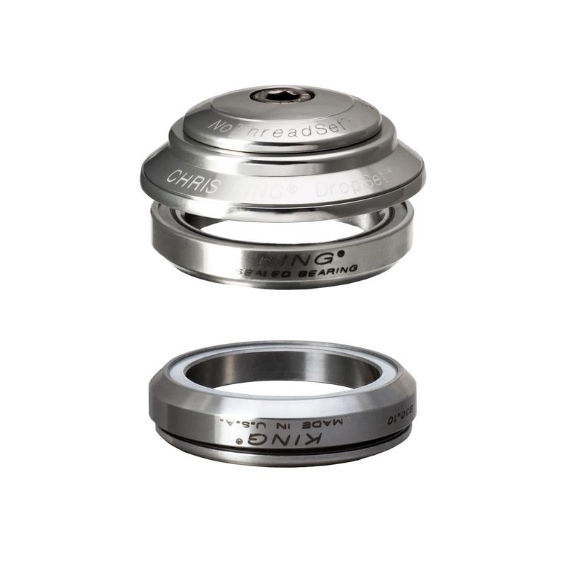 Chris King Dropset 4 Headset 42/42mm, for 1-1/8" steerer, Silver