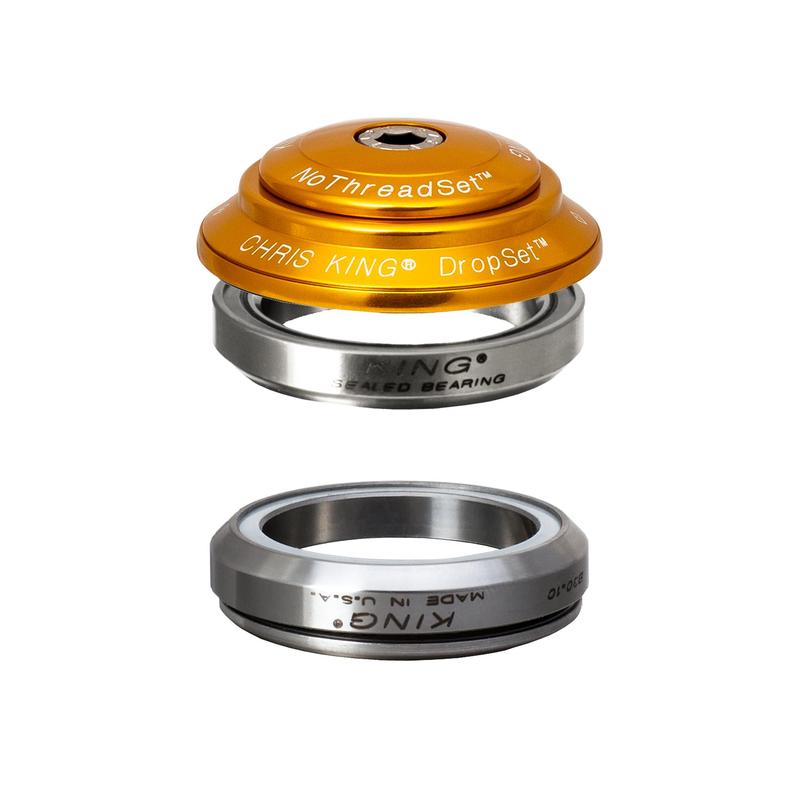 Chris King Dropset 4 Headset 42/42mm, for 1-1/8" steerer, Gold