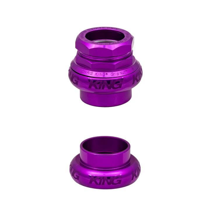 Chris King Gripnut 1 1/8" Headset, 3D Violet