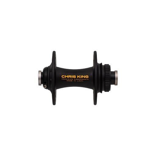 Chris King R45 Disc Hub Front, CenterLock, 24 Hole, 12mm x 100mm, Black Gold 2 Tone