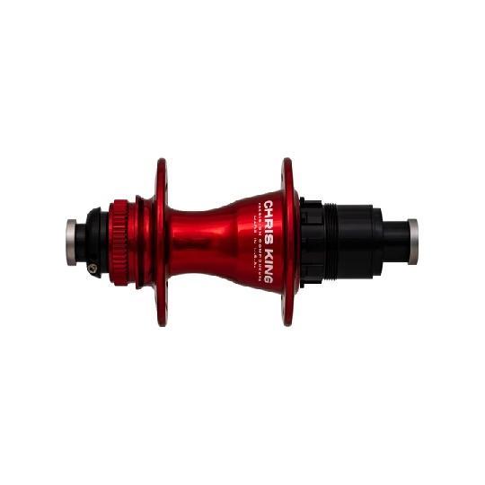 Chris King R45 Disc Hub Rear, CenterLock, 28 Hole, Microspline, 142mm x 12mm Thru Axle, Red