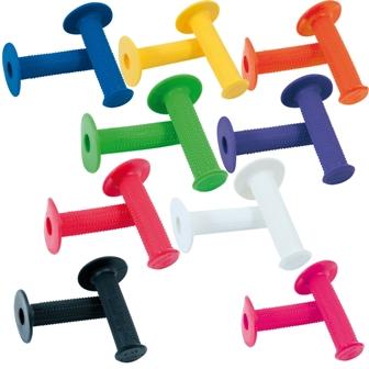 Oury BMX Single Compound Pyramid Grips w/Flange, Blue