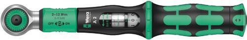 Wera Tools Safe Torque A2 Torque Wrench, 1/4" Hexagon Head Drive, 2-12 Nm