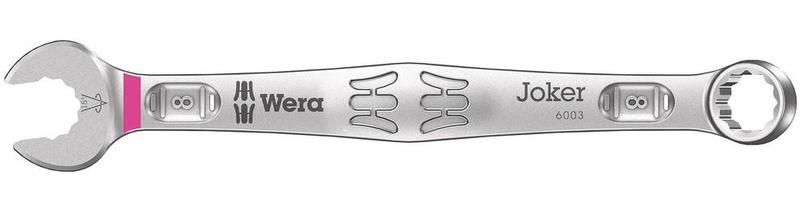 Wera Tools Joker 6003 Series Combination Wrench, 8mm (Light Pink Color Code)