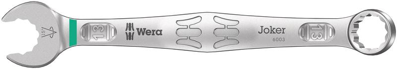 Wera Tools Joker 6003 Series Combination Wrench, 13mm (Green Color Code)