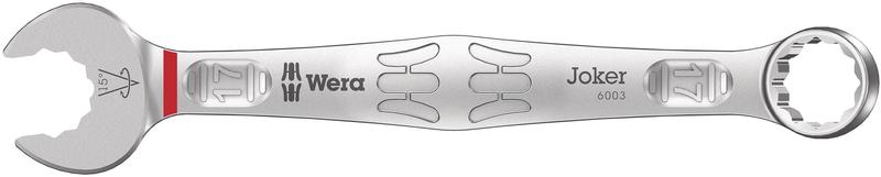 Wera Tools Joker 6003 Series Combination Wrench, 17mm (Red Color Code)