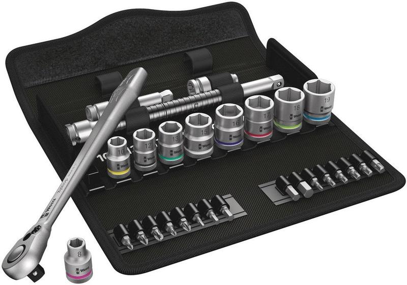 Wera Tools Zyklop Ratchet Set w/Switch Lever, 3/8" Drive, 29 Pieces