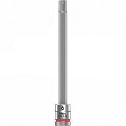 Wera Tools 8740 A HF Zyklop Bit Socket w/holding function, 1/4" drive, 6mm Hex Plus x 100mm Length