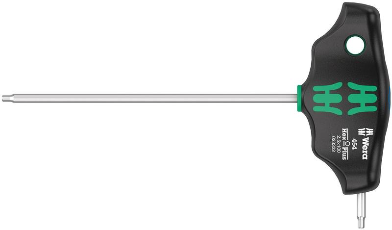 Wera Tools T-Handle HexPlus, 2.5mm, 100mm Length
