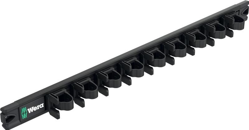 Wera Tools 9611 Magnetic Rail, Up to 9 Kraftform screwdrivers, 30 x 400 mm (Rail Only)