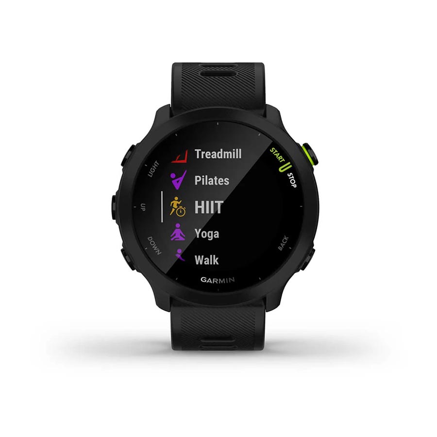 Garmin, Forerunner 55, Watch, Watch Color: Black, Wristband: Black - Silicone