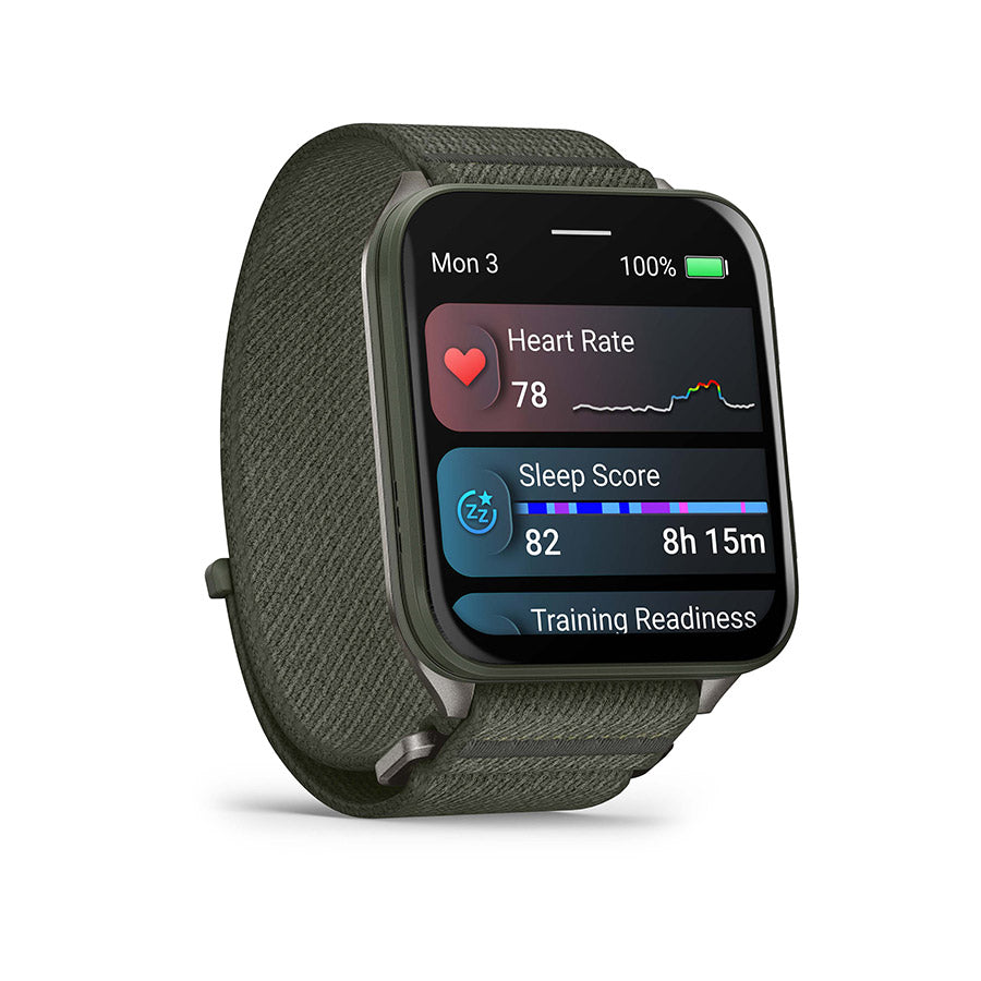 Garmin, Venu X1, Watch, Watch Color: Moss, Wristband: Moss - Nylon