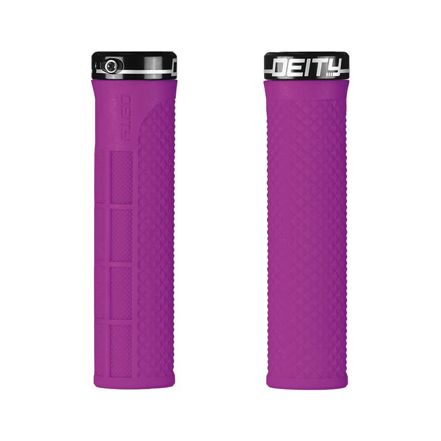 Deity, LockJaw, Grips, 132mm, Pink, Pair