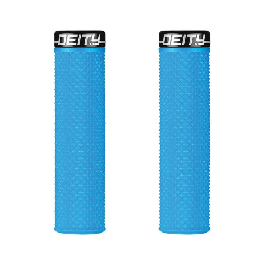 Deity, Supracush, Grips, 133mm, Blue, Pair