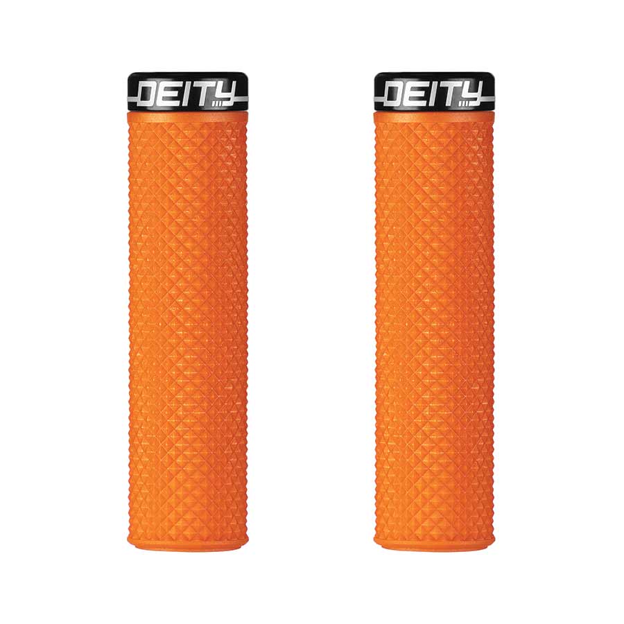 Deity, Supracush, Grips, 133mm, Orange, Pair