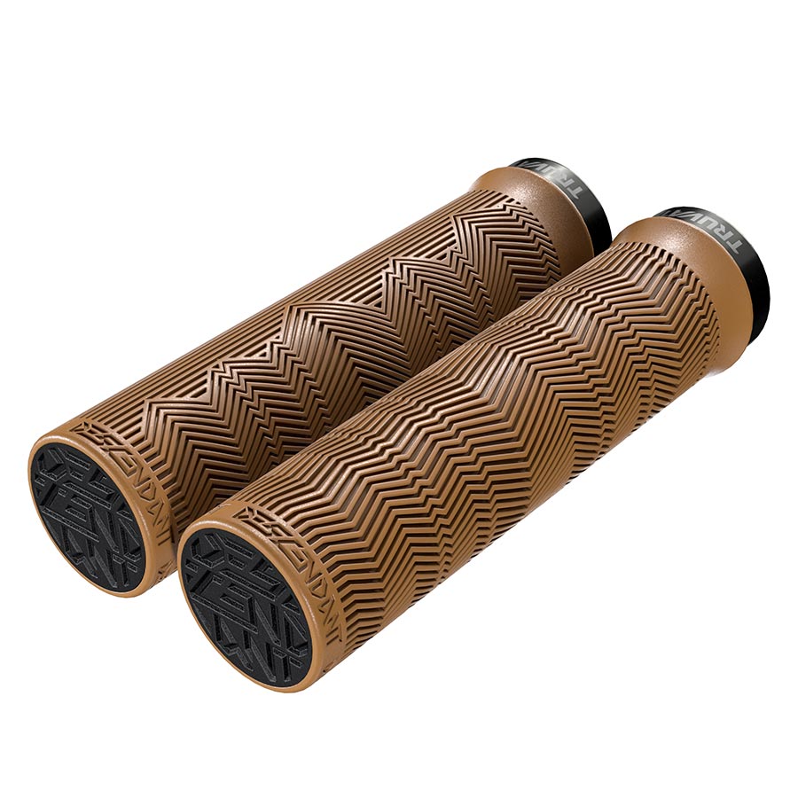 Truvativ, Descendant Single Locking, Grips, 133mm, Gum, Pair