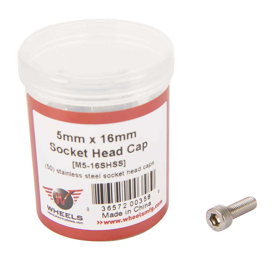Wheels Manufacturing, M5 bolt, M5x16mm, Tub of 50