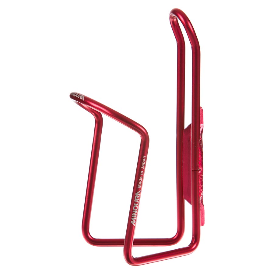 Minoura, AB100-5.5, Bottle Cage, Alloy, Anodized Red