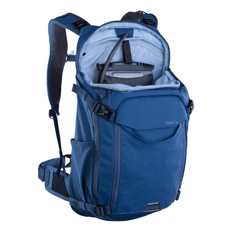 EVOC, Stage 18, Hydration Bag, Volume: 18L, Bladder: Not included, Denim