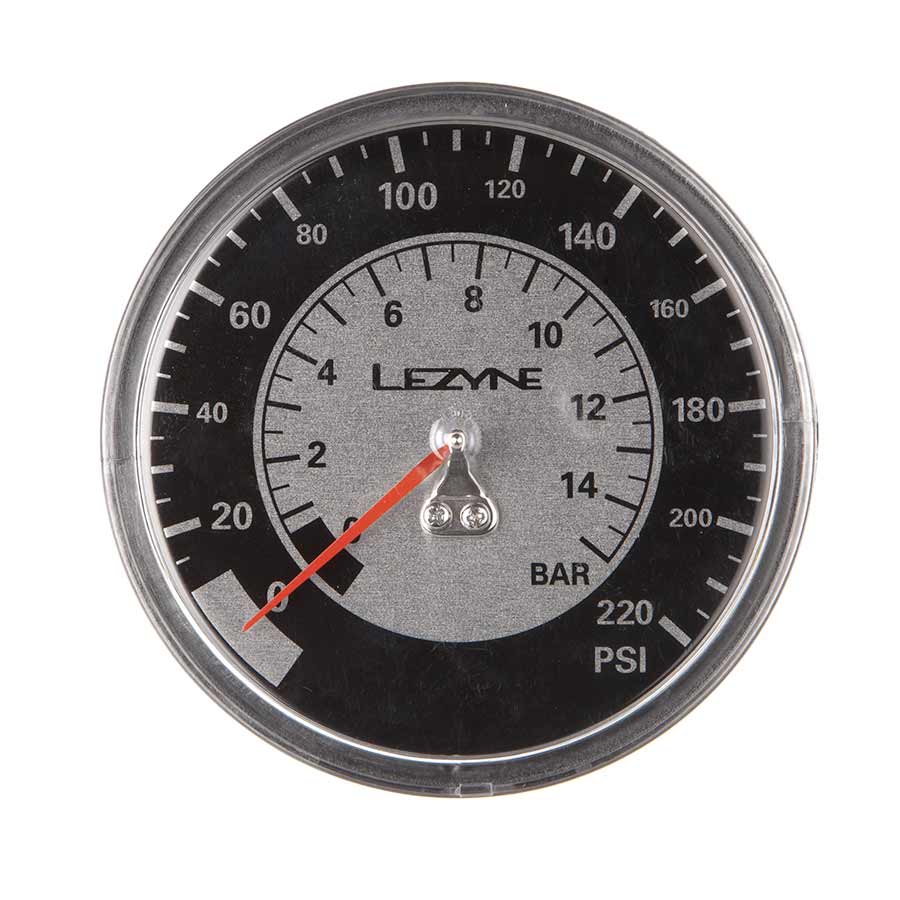 Lezyne, Floor Pumps Gauge, 3.5'', 220psi