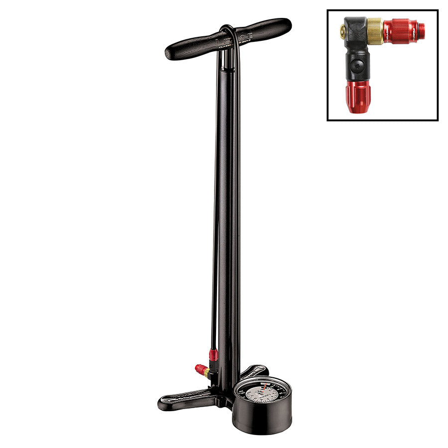 Lezyne, Classic Floor Drive 3.5'', Floor Pump, ABS-1 Pro Chuck, 220psi, Black