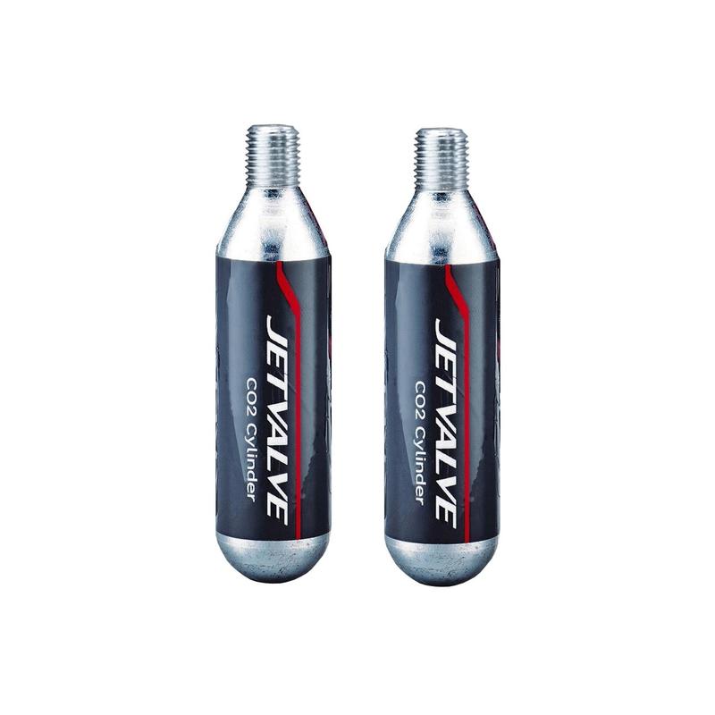 Weldtite Jetvalve CO2 Cartridges, Threaded 16g /set of 2
