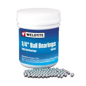Weldtite 1/4" Ball Bearings, Bulk Tub /200