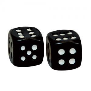 Weldtite Black Dice Valve Caps /pair