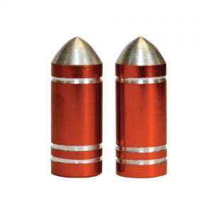 Weldtite Orange Bullet Valve Caps /pair