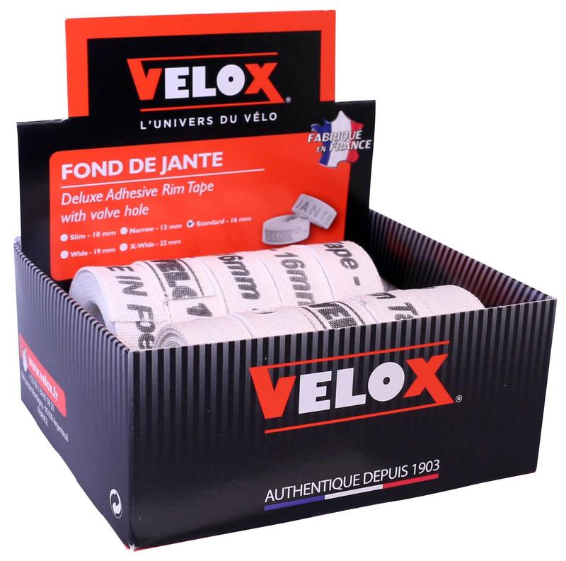 Velox Adhesive Cotton Rim Tape, 16mm width x 2m long Roll /10 pack