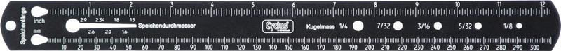 Cyclus Tools Spoke Ruler, Aluminum