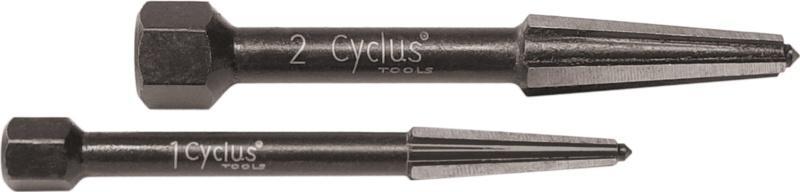 Cyclus Tools Double-edged Screw Extractor Set, for LH & RH thread (M5/M6 & M8/M10)