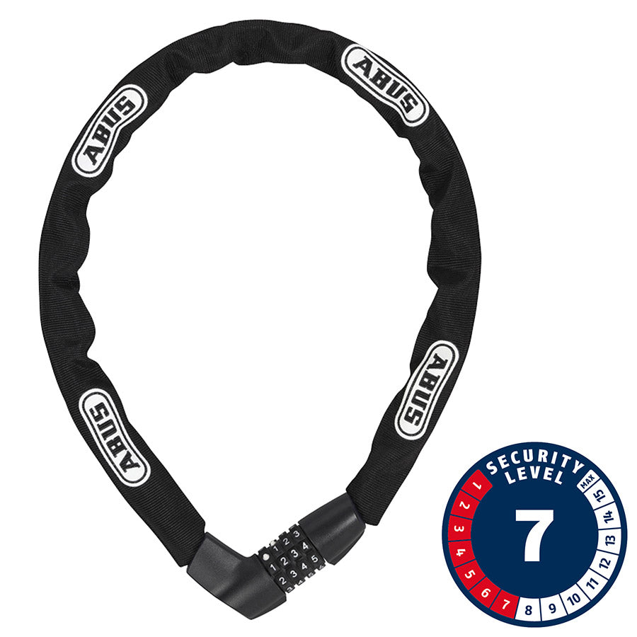 Abus, Tresor 1385, Chain Lock, Combo, 7mm, 110cm, 3.6', Black