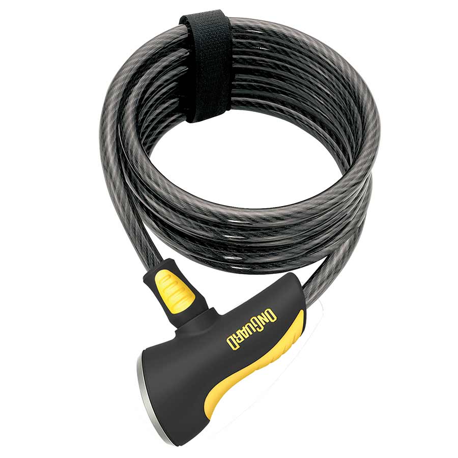 OnGuard, Doberman 8027, Coil cable with key lock, 15mm x 185cm (15mm x 6')