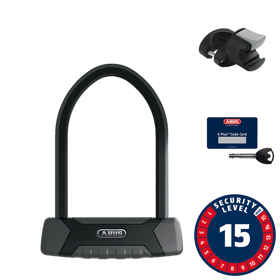 Abus, Granit XPlus 540, U-Lock, Key - EZKF, 160x230mm, 6.3''x9'', Thickness in mm: 13mm, Black