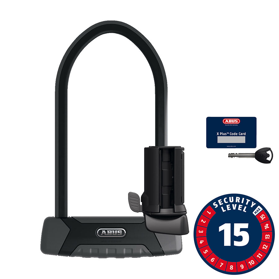Abus, Granit XPlus 540, U-Lock, Key, 13mm, 16.0cm x 30.0cm, 6.3'' x 11.8'', SH B, Black
