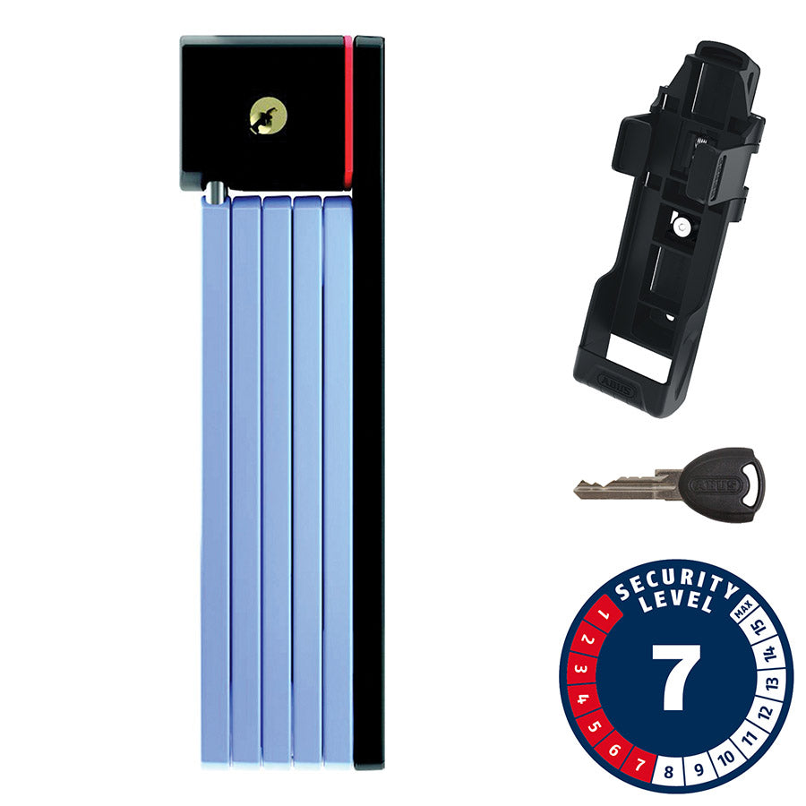 Abus, Bordo uGrip 5700 SH, Folding Lock, Key, 80cm, 2.6', 5mm, Blue