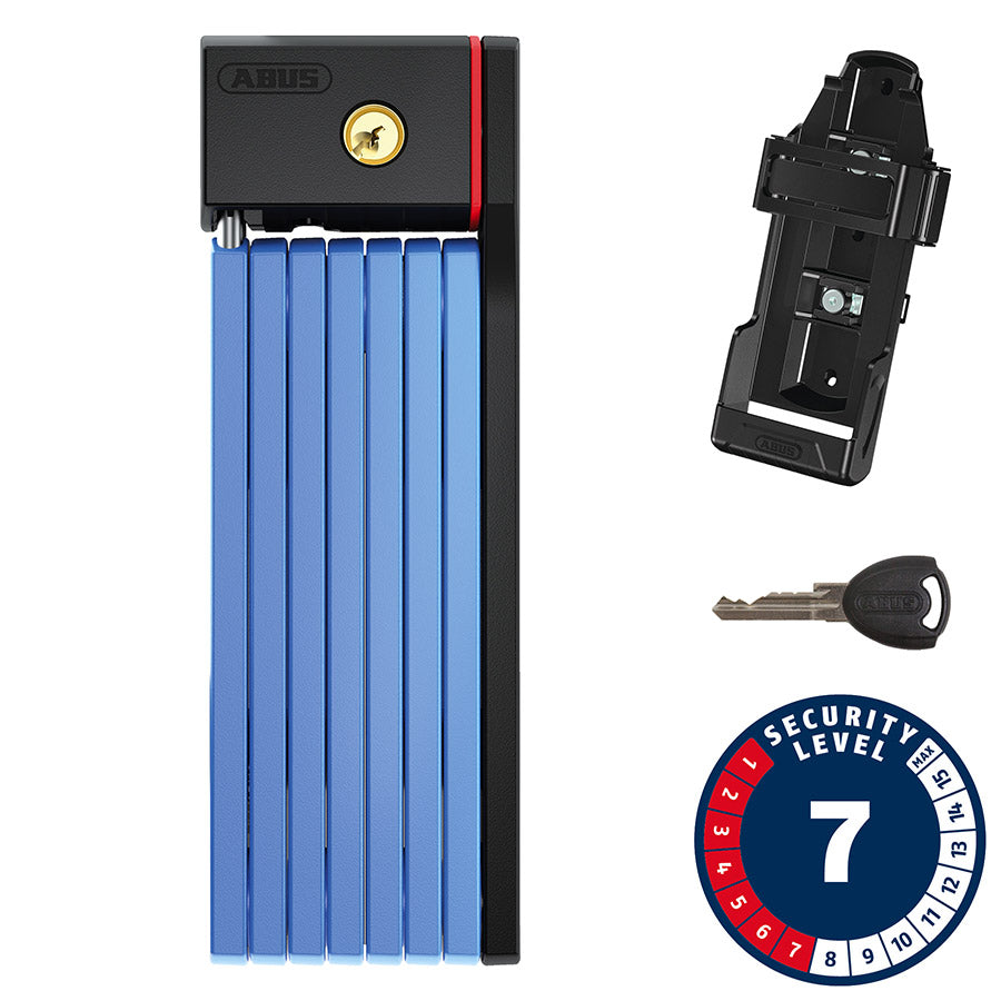 Abus, Bordo Big uGrip 5700, Folding Lock, Key, 100cm, 3.3', 5mm, Blue