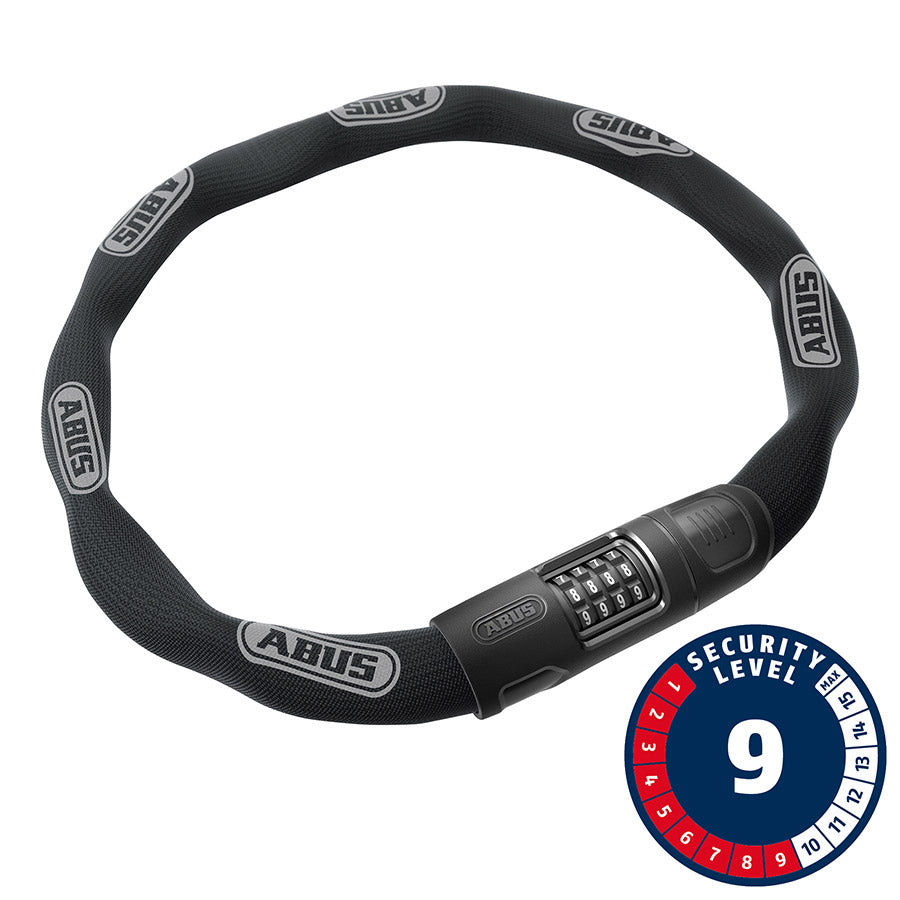 Abus, 8808C, Chain Lock, Combination, 8mm, 85cm, Black