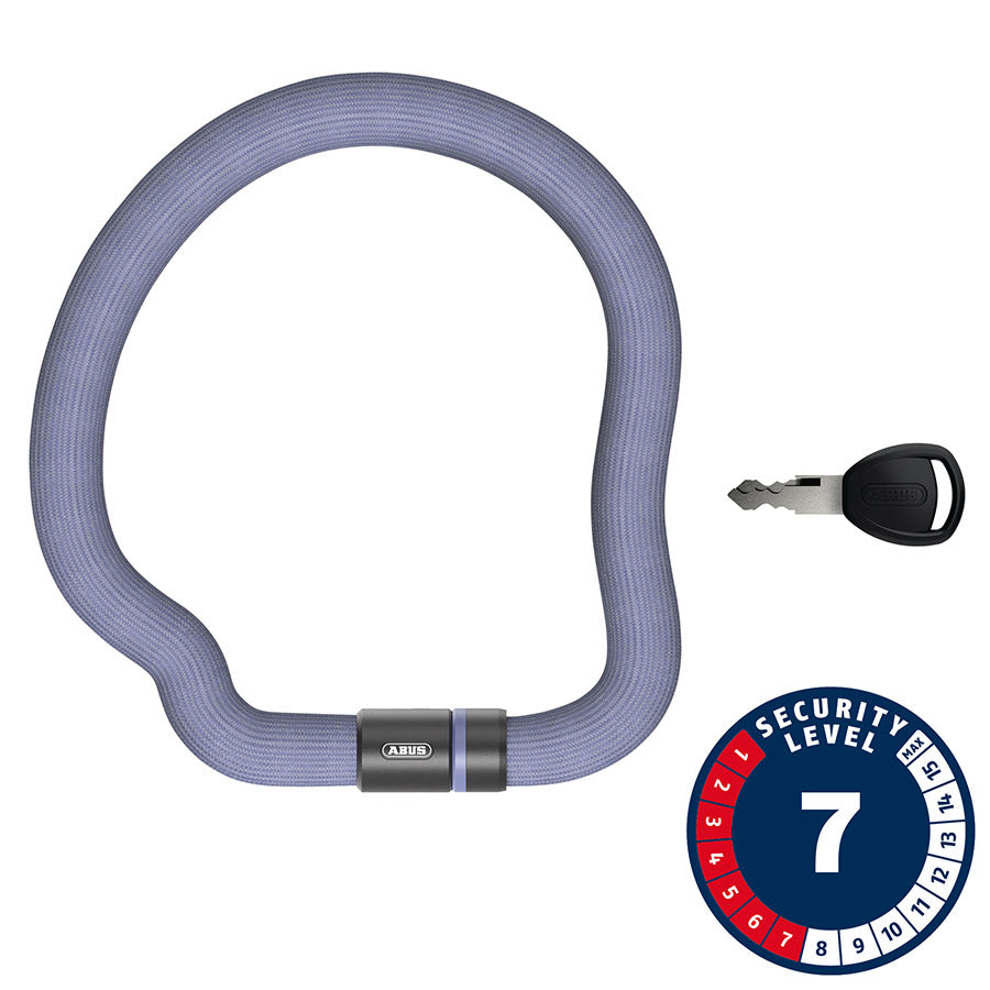 Abus, Goose 6206K, Chain Lock, Key, 6mm, 110cm, 3.6', Grey