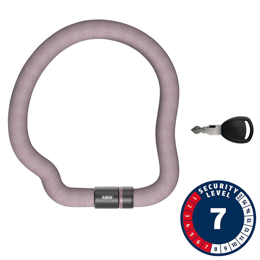 Abus, Goose 6206K, Chain Lock, Key, 6mm, 110cm, 3.6', Pink