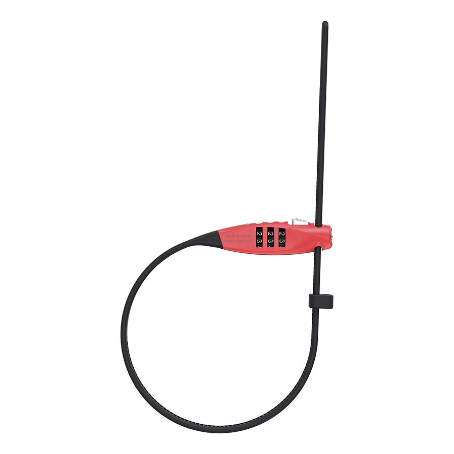 Abus, Combiflex TravelGuard, Cable lock, Combination, 4mm, 45cm, Red