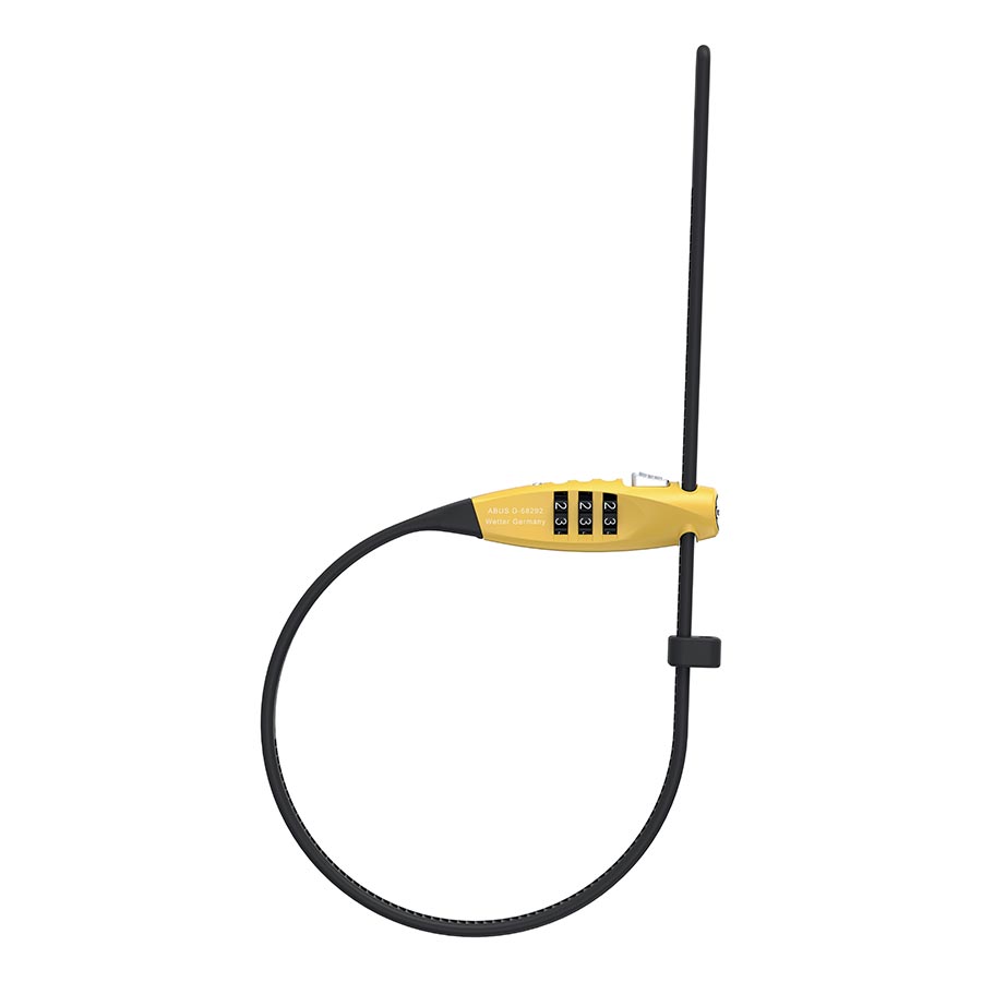 Abus, Combiflex TravelGuard, Cable lock, Combination, 4mm, 45cm, Yellow